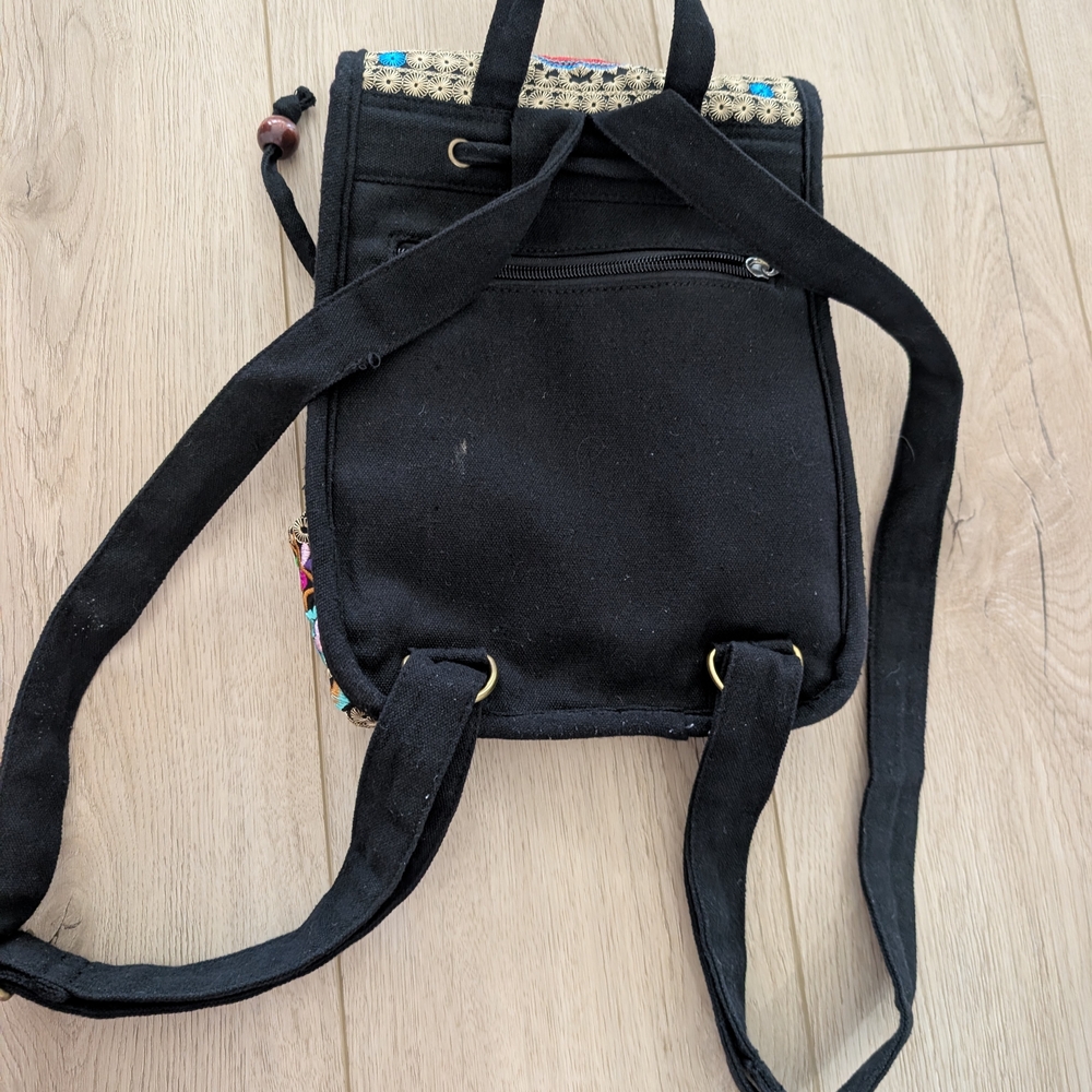Embroidered Multicolor Backpack - Picture 5 of 9